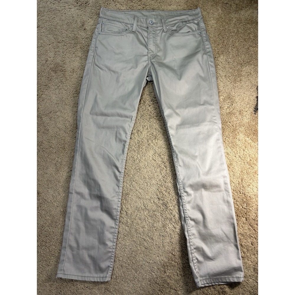 Levis Strauss 511 Khaki Jeans Men 34x32 Straight Leg Mid Rise Preppy